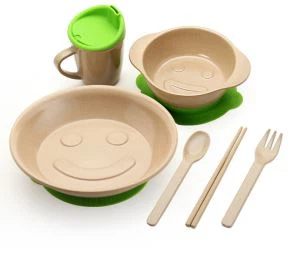 Рису лузги волокна дітей набір столового посуду