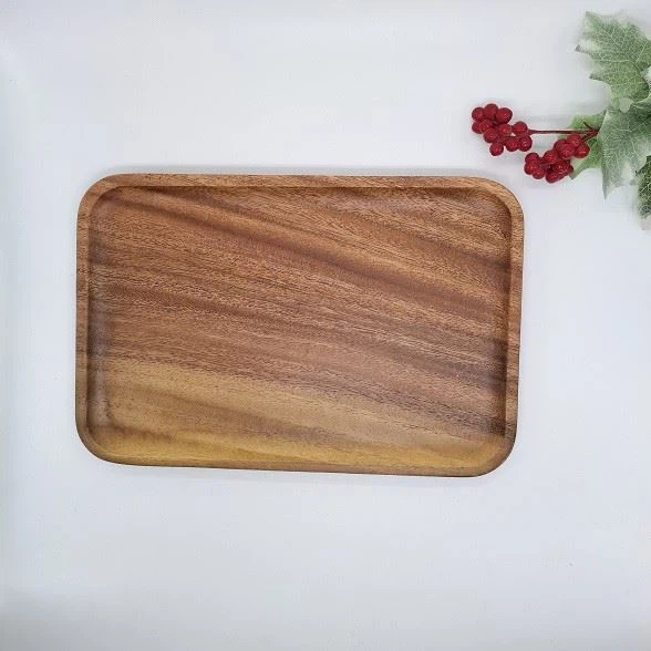 Black Walnut Wood Rectangular Serving Trays