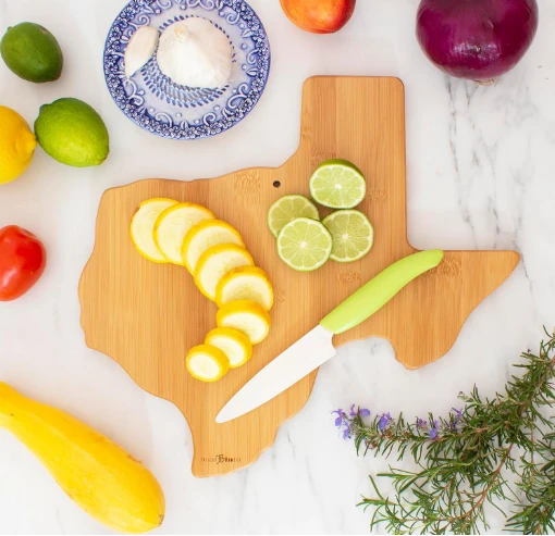 Bamboo Chopping Cutting North Carolina State Serving Board